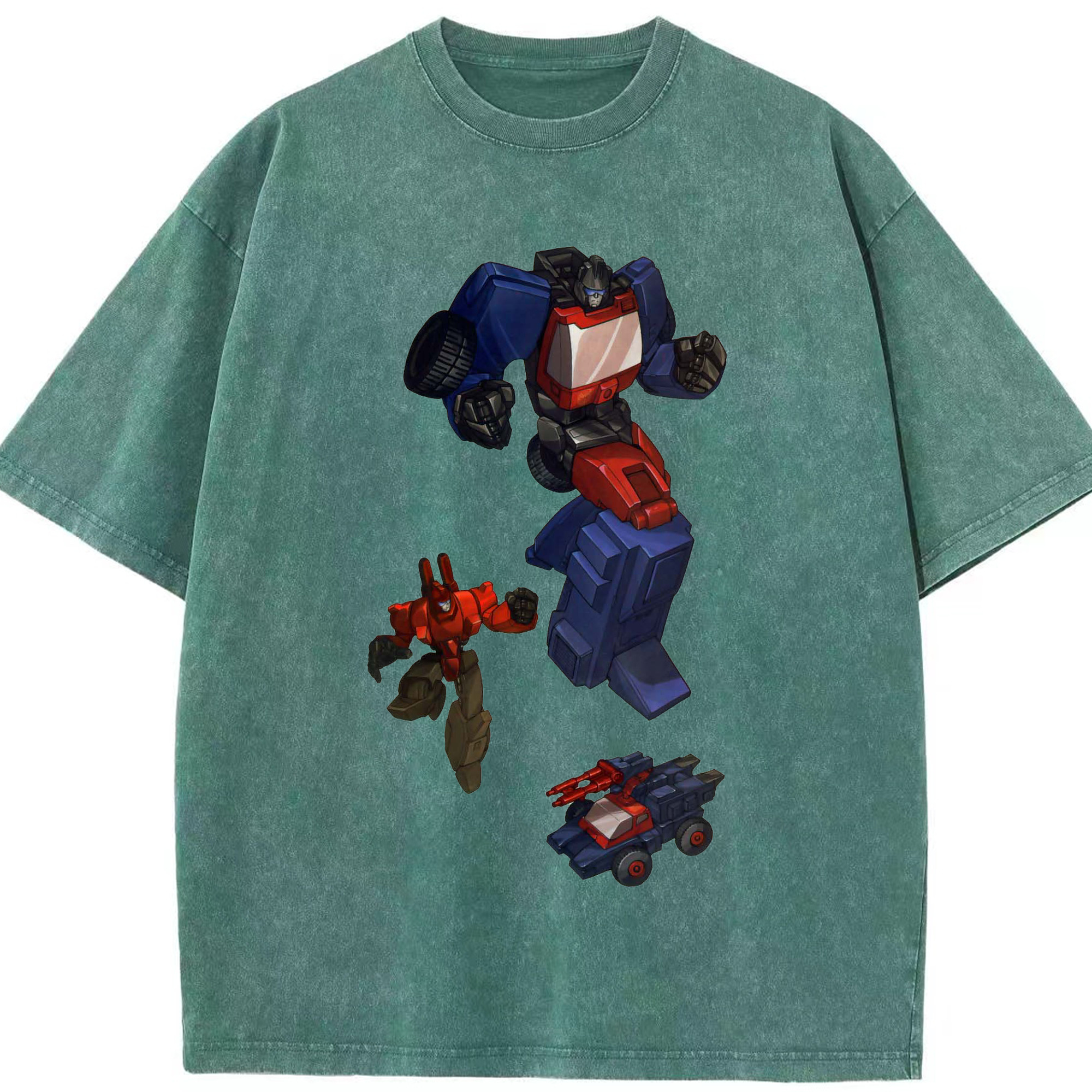 （画像用）  綿100% ヴィンテージ風 半袖Tシャツ（フロントプリント）